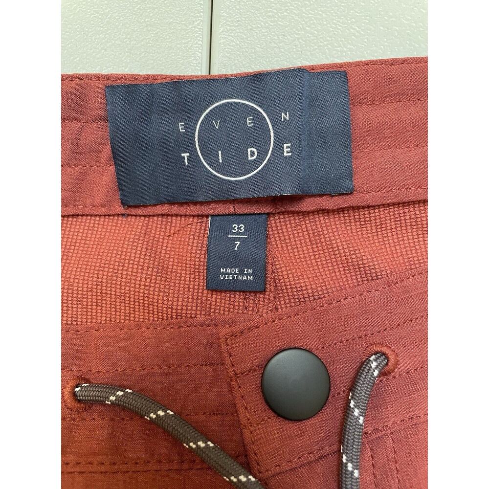 Even Tide‎ Men's Drawstring Kai Hybrid Short in Red Size 33/7 NWOT - Picture 3 of 8